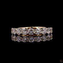 Load image into Gallery viewer, The Margaux Band | 1ctw Round Brilliant Lab Diamond | Half-Eternity | 14k Yellow Gold