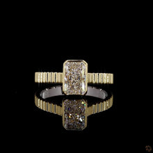 Load image into Gallery viewer, The Celeste Ring — 1.50ct Radiant Cut Bezel with Fluted Band