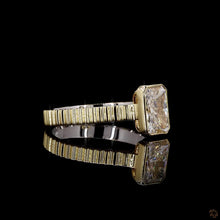 Load image into Gallery viewer, The Celeste Ring — 1.50ct Radiant Cut Bezel with Fluted Band
