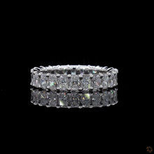 Load image into Gallery viewer, The Solene Band | 5ctw Radiant Cut Lab Diamond | Full Eternity | 14k White Gold