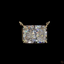 Load image into Gallery viewer, Radiant Cut Lab Diamond Pendant — 2.00ct in 14k Yellow Gold