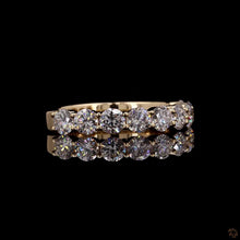 Load image into Gallery viewer, The Margaux Band | 1ctw Round Brilliant Lab Diamond | Half-Eternity | 14k Yellow Gold