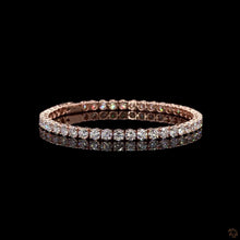Load image into Gallery viewer, 3mm Lab Diamond Tennis Bracelet in 14k Rose Gold