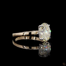 Load image into Gallery viewer, The Stella Ring — 1.50ct Oval Cut Solitaire with Hidden Halo