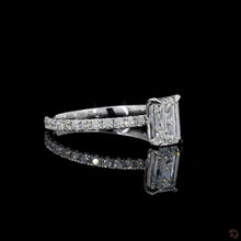 Load image into Gallery viewer, The Margot Ring — 1.00ct Emerald Cut Pavé