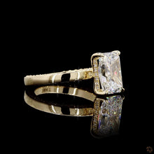 Load image into Gallery viewer, The Sienna Ring — 2.00ct Radiant Cut with Hidden Halo