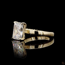 Load image into Gallery viewer, The Sienna Ring — 2.00ct Radiant Cut with Hidden Halo