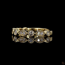 Load image into Gallery viewer, The Emmeline Band — Marquise & Round Diamond Wedding Band