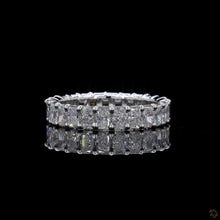 Load image into Gallery viewer, The Solene Band | 5ctw Radiant Cut Lab Diamond | Full Eternity | 14k White Gold