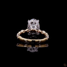 Load image into Gallery viewer, The Evangeline Ring — 2.00ct Oval Cut with Marquise & Round Band