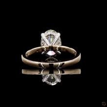 Load image into Gallery viewer, The Stella Ring — 1.50ct Oval Cut Solitaire with Hidden Halo