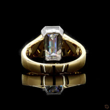 Load image into Gallery viewer, The Vivienne Ring — 3.00ct Emerald Cut Antique Design