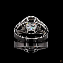 Load image into Gallery viewer, The Lola Ring — 2.00ct Round Brilliant Halo Split Shank