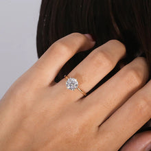 Load image into Gallery viewer, Moissanite 2.00ctw Solitaire Engagement Ring in 14k Yellow Gold