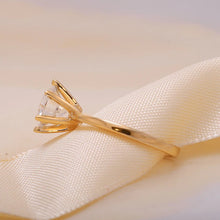 Load image into Gallery viewer, Moissanite 2.00ctw Solitaire Engagement Ring in 14k Yellow Gold