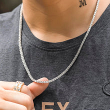 Load image into Gallery viewer, Glacial Jewels Exclusive Moissanite Tennis Necklace in Sterling Silver