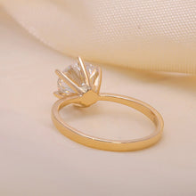 Load image into Gallery viewer, Moissanite 2.00ctw Solitaire Engagement Ring in 14k Yellow Gold