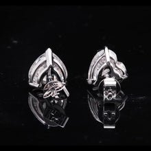 Load image into Gallery viewer, Moissanite 2.00ctw Heart Cut Earrings in White Gold