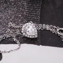 Load image into Gallery viewer, Moissanite Pear Cut Pendant with Necklace in Sterling Silver or Gold
