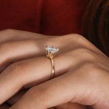 Load image into Gallery viewer, Moissanite 2.00ctw Solitaire Engagement Ring in 14k Yellow Gold