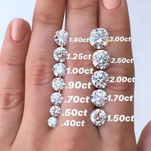 Load image into Gallery viewer, Loose VVS1 Moissanite Round Brilliant Cut 0.10ct - 8.00ct