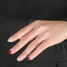 Load image into Gallery viewer, Moissanite Eternity Band Set in 14k White Gold