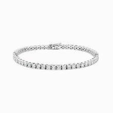 Load image into Gallery viewer, Glacial Jewels 3mm Moissanite Tennis Bracelet in Sterling Silver