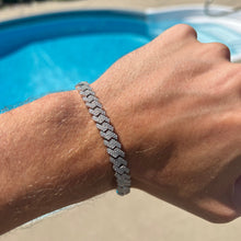 Load image into Gallery viewer, VVS1/D Moissanite Cuban Link Bracelet in Solid 925 Silver