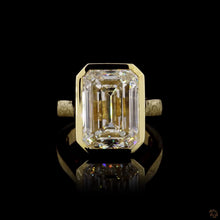 Load image into Gallery viewer, The Athena Ring — 5.00ct Emerald Cut Bezel on 3mm Band
