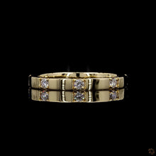Load image into Gallery viewer, The Laurent Band | Prong-Set Lab Diamond Wedding Band | 14k Yellow Gold
