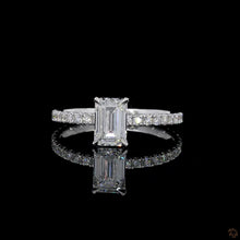 Load image into Gallery viewer, The Margot Ring — 1.00ct Emerald Cut Pavé
