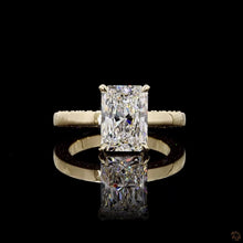 Load image into Gallery viewer, The Sienna Ring — 2.00ct Radiant Cut with Hidden Halo
