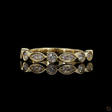 Load image into Gallery viewer, The Emmeline Band — Marquise &amp; Round Diamond Wedding Band
