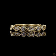 Load image into Gallery viewer, The Emmeline Band — Marquise &amp; Round Diamond Wedding Band
