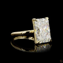 Load image into Gallery viewer, The Aurelia Ring — 5.00ct Radiant Cut Plain Solitaire
