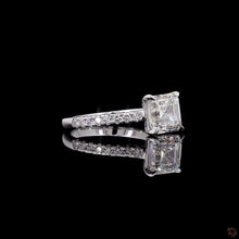 Load image into Gallery viewer, The Colette Ring — 1.50ct Asscher Cut Pavé
