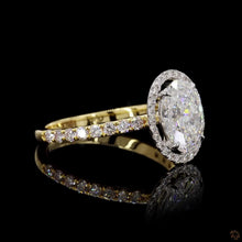 Load image into Gallery viewer, The Charlotte Ring — 1.50ct Oval Cut Halo Pavé
