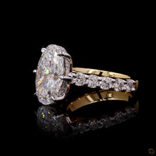 Load image into Gallery viewer, The Scarlett Ring — 3.00ct Oval Cut Pavé Six-Prong
