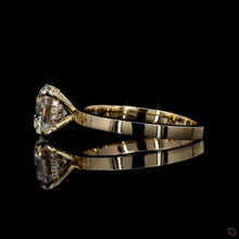 Load image into Gallery viewer, The Clementine Ring | 2.00ct Round Lab Diamond | Hidden Halo | 14k Yellow Gold

