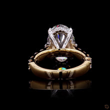 Load image into Gallery viewer, The Scarlett Ring — 3.00ct Oval Cut Pavé Six-Prong
