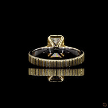 Load image into Gallery viewer, The Celeste Ring — 1.50ct Radiant Cut Bezel with Fluted Band
