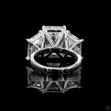 Load image into Gallery viewer, The Victoria Ring — 5.00ctw Emerald Cut Three-Stone
