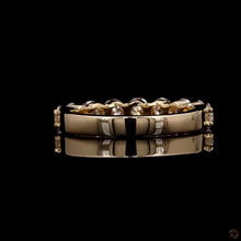 Load image into Gallery viewer, The Margaux Band | 1ctw Round Brilliant Lab Diamond | Half-Eternity | 14k Yellow Gold
