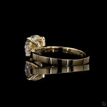 Load image into Gallery viewer, The Clementine Ring | 2.00ct Round Lab Diamond | Hidden Halo | 14k Yellow Gold
