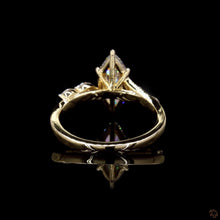 Load image into Gallery viewer, The Aveline marquise lab diamond ring, back view
