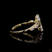 Load image into Gallery viewer, The Aveline marquise lab diamond ring, side profile with accents
