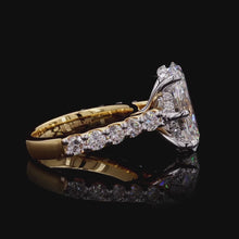 Load and play video in Gallery viewer, The Scarlett Ring — 3.00ct Oval Cut Pavé Six-Prong
