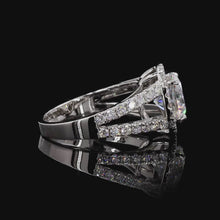 Load and play video in Gallery viewer, The Lola Ring — 2.00ct Round Brilliant Halo Split Shank

