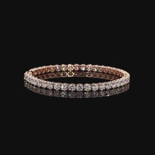Load and play video in Gallery viewer, 3mm Lab Diamond Tennis Bracelet in 14k Rose Gold
