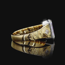 Load and play video in Gallery viewer, The Vivienne Ring — 3.00ct Emerald Cut Antique Design
